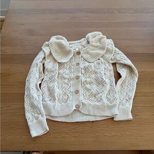 Mabo cotton Peter Pan collar cardigan
